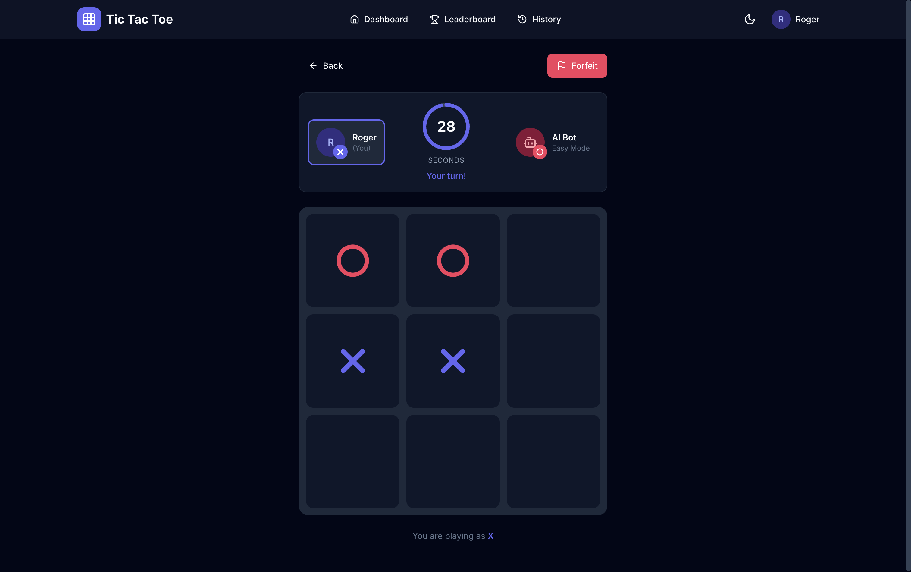 In-game view with real-time gameplay